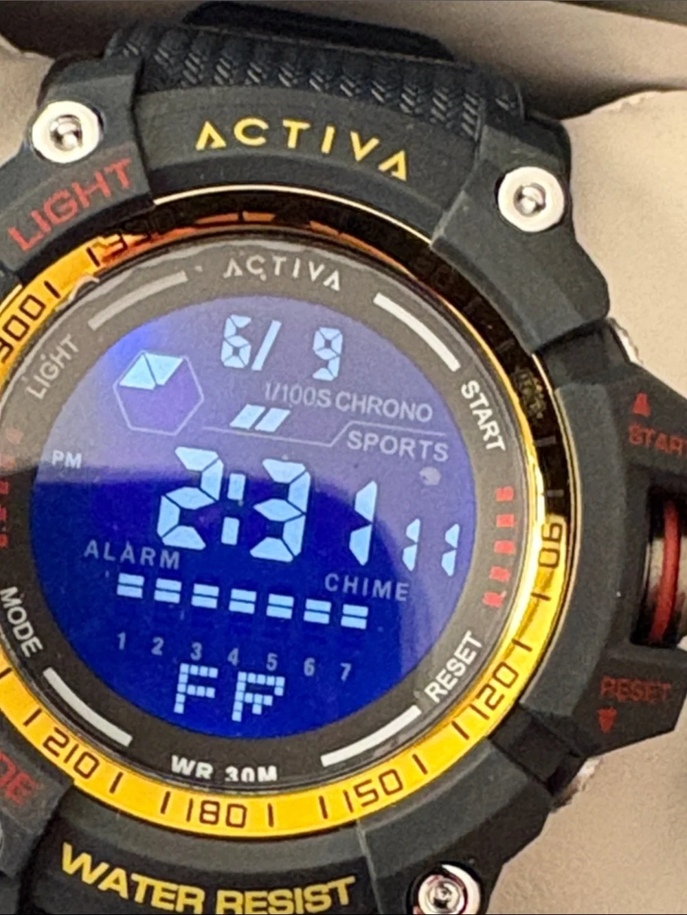 New Activa X Invicta Digital Men's Watch 56mm White/Blue ACW8020-009 Invicta